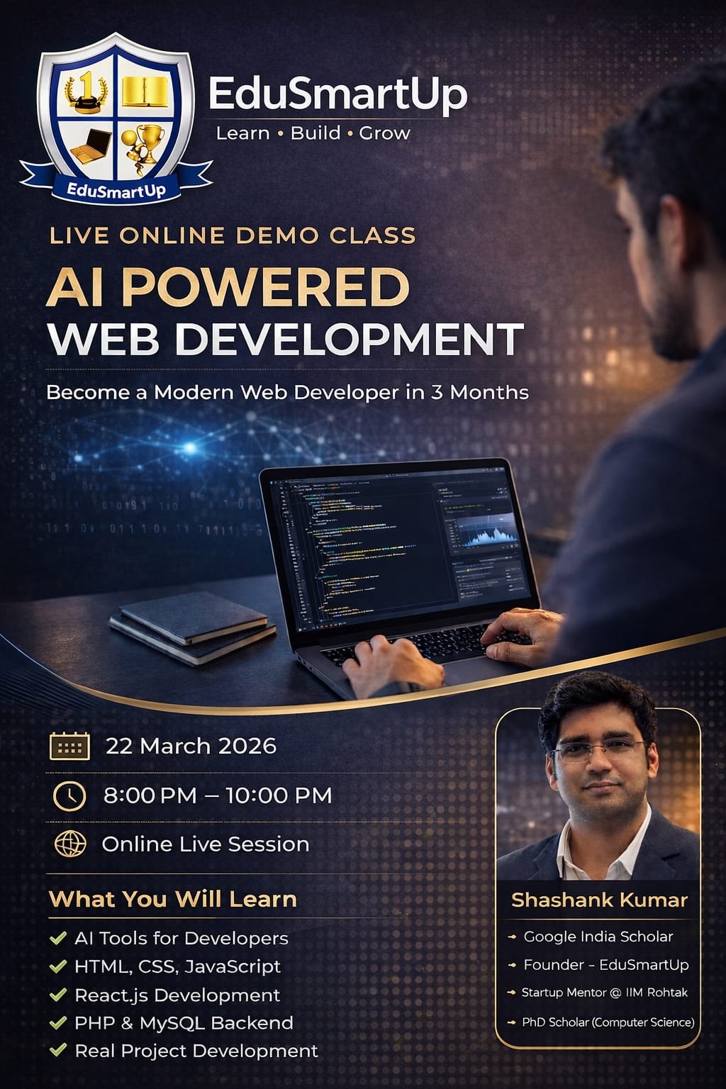 AI Powered Web Development – Become a Web Developer in 3 Months